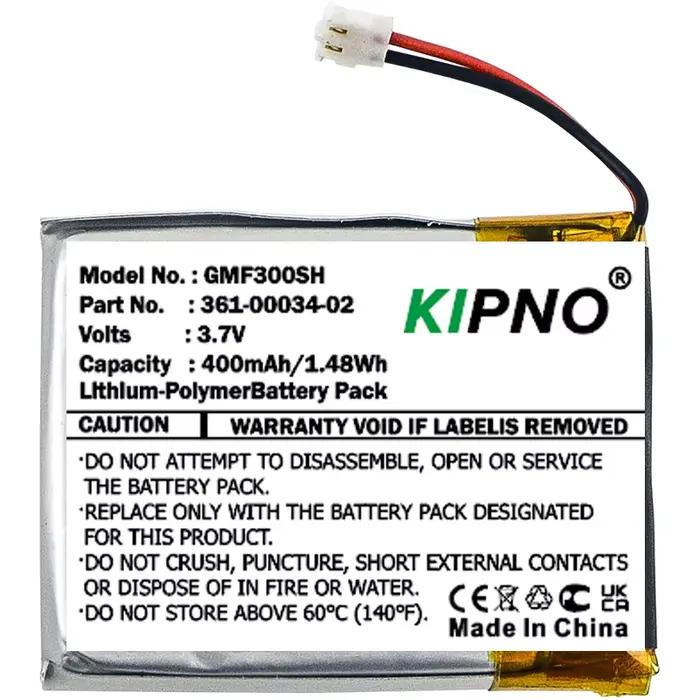 KIPNO Smartwatch 400mAh Batterie pour Garmin 361-00034-02 Fenix 3 Fenix 3 HR