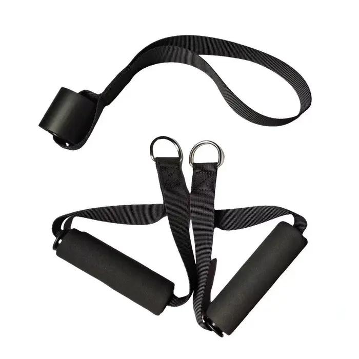 Poignée de gymnastique poignées en mousse Extra larges pour Fitness Crossfit levage traction entraînement robuste anneau en D tirer corde câble Tube accessoires