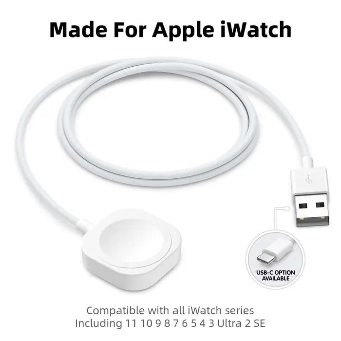 Câble de charge rapide sans fil magnétique USB pour Apple Watch