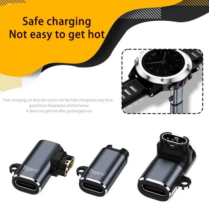 Adaptateur de chargeur de Type C pour montre intelligente Garmin Fenix 7 7X 5S 6 6X 6S PRO