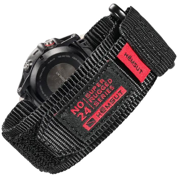 Bracelets de montre Quickfit noirs pour Garmin