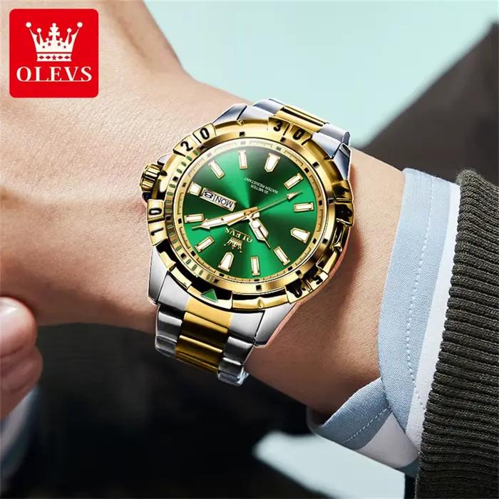 Montre-bracelet à quartz OLEVS 5560 de marque haut de gamme pour hommes