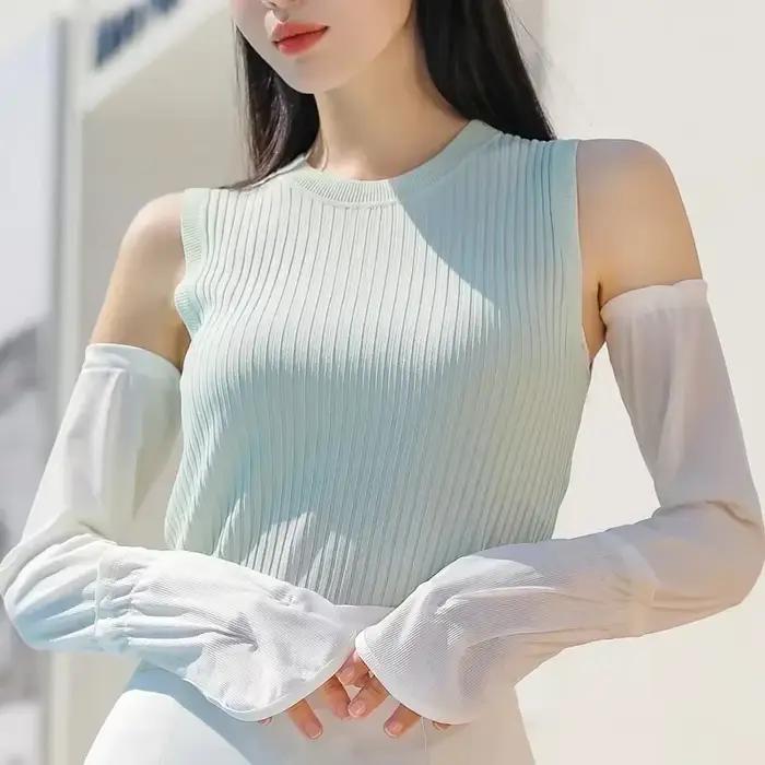 Manchons Anti-coup de soleil pour femmes, manches de bras solaires UV d'été, Protection solaire de conduite, manches longues, Anti-UV, manches de cyclisme amples