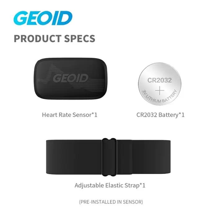 GEOID-Moniteur de fréquence cardiaque HS500, GPS, Bluetooth, capteur ANT, sangle de poitrine, ordinateur de cyclisme, capteur Wahoo Garmin, moniteur de sport