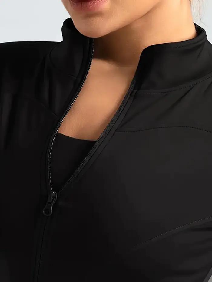 Veste de fitness, haut moulant à séchage rapide pour femmes