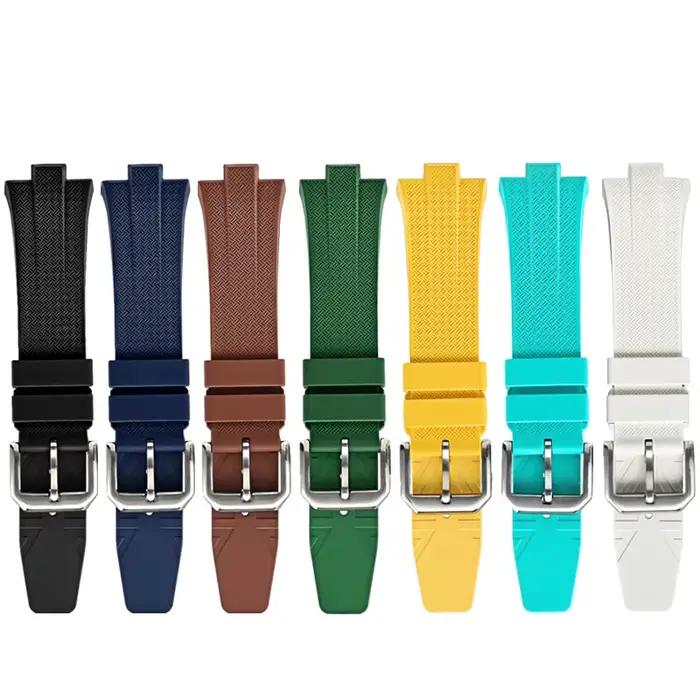 FKM Bracelet de montre en caoutchouc fluoré pour Citizen TSUYOSA Collection NJ0150 NJ0151ME bracelets