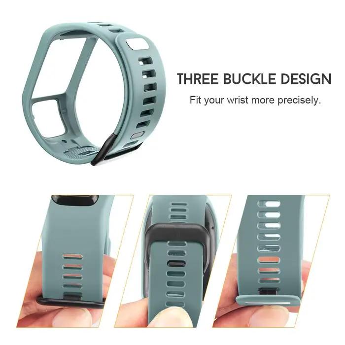 ANBEST bracelet en Silicone pour TomTom Runner 2/3 Spark/3