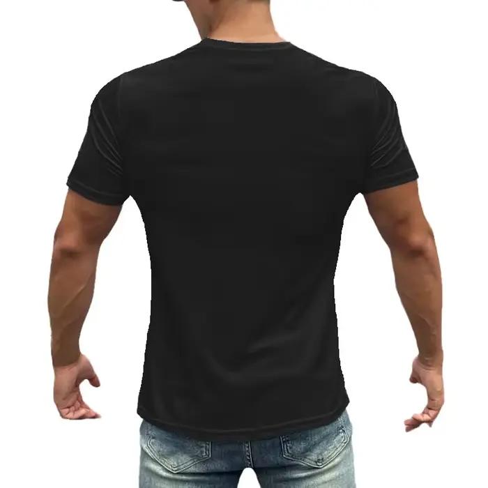T-Shirts de Course Décontractés pour Hommes Respirants Polyester Manches Courtes Musculation Gym Occasions Spéciales