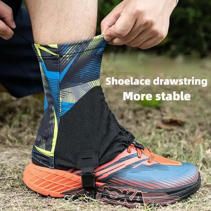 MAP BROTHER F1001 guêtres de course hautes en plein air couvre-chaussures de protection anti-sable pour Triathlon Marathon randonnée réfléchissant