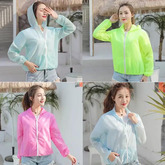 Veste d'été pour femmes, manteau de protection solaire, Anti-UV, séchage rapide, coupe-vent de sport, chemise de protection solaire pour cyclisme et course à pied