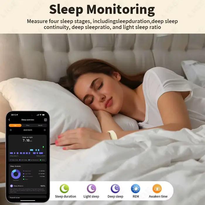 ECG PPG sans écran montre intelligente sport en plein air Fitness moniteur de fréquence cardiaque 1ATM étanche hommes Bracelet intelligent pour Andrio IOS nouveau