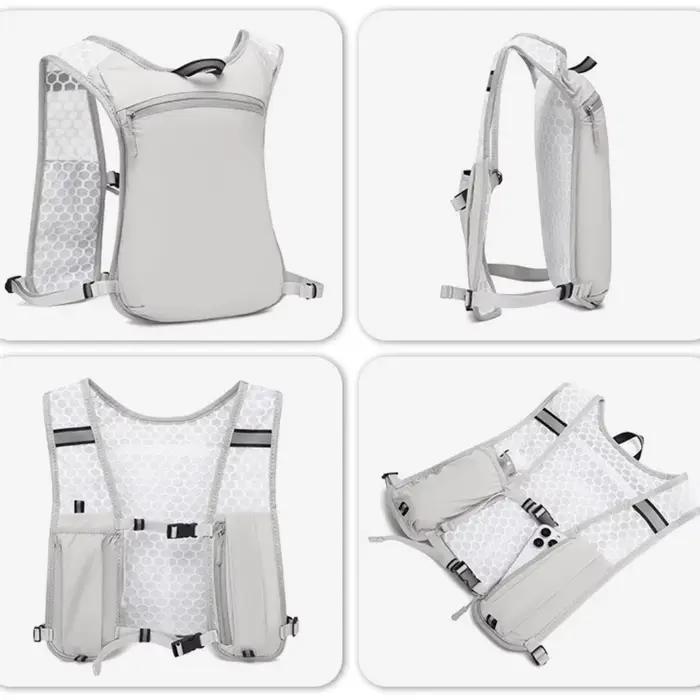 Gilet de course unisexe résistant à l'eau et respirant