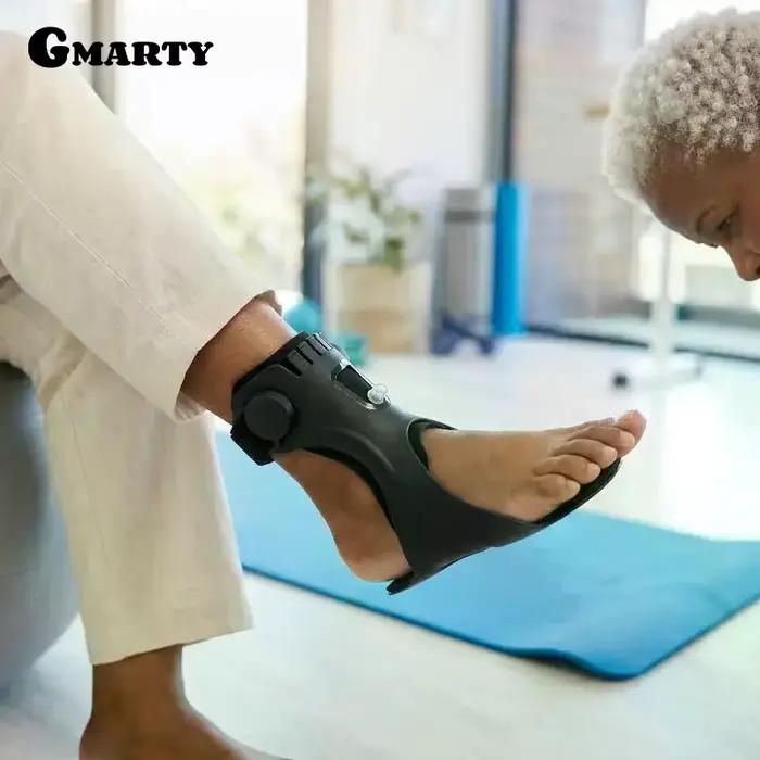 Orthèse de cheville pour pied tombant avec boucle réglable confortable pour la marche et la rééducation post-AVC
