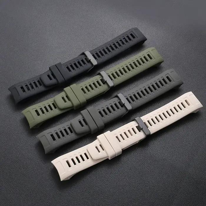 Bracelet de sport original pour Garmin Instinct 1 2 3 E, bracelet tactique en silicone, bracelet de remplacement, sangle de la série Instinct, compatible avec les modèles Instinct, résistant à l'eau, adapté aux entraînements intensifs