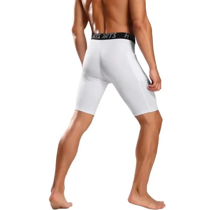 Short de course homme en polyester compressé pour entraînement sportif et récupération rapide occasions de course à pied et fitness