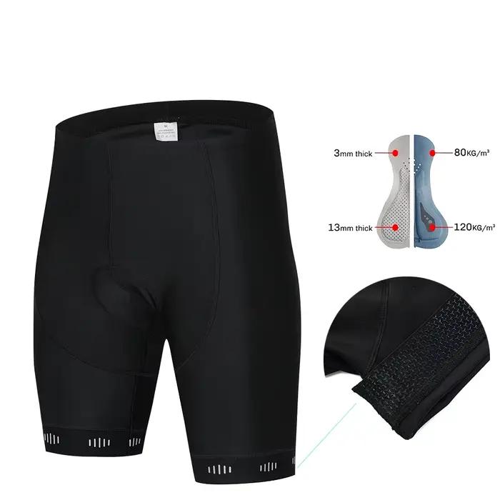 Raudax – short de cyclisme noir pour hommes