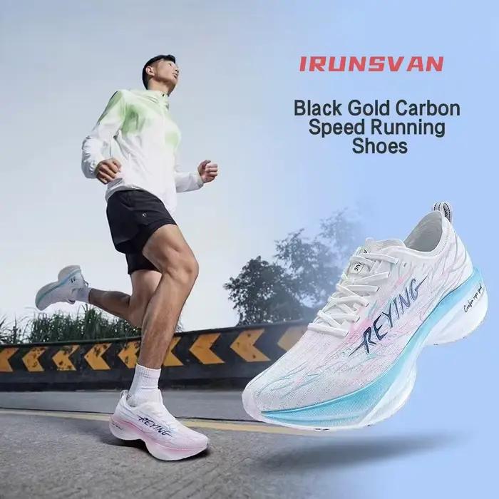 IRUNSVAN Chaussures de course marathon rembourrées avec une forte adhérence