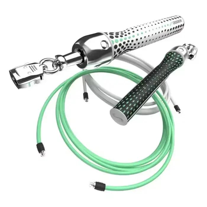 Ensemble de cordes à sauter avec poignées de renforcement musculaire - Entraînement musculaire avec poids pour améliorer la puissance, l'endurance, le plaisir, les cordes à sauter d'entraînement