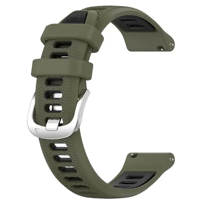 Nouveau bracelet de montre en Silicone de 20mm pour Garmin Forerunner 165 / 245 / 645 / 158 / Vivoactive 3 / 5