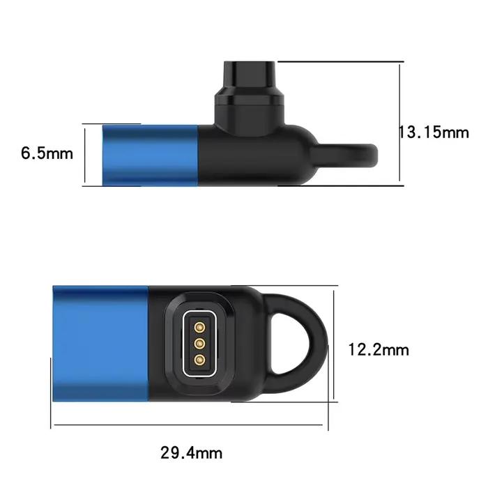 Adaptateur de Charge pour COROS Pace 3 / 2, Charge universelle en Silicone avec adaptateur de chargeur de Type C, convertisseur pour COROS Apex 2/2pro