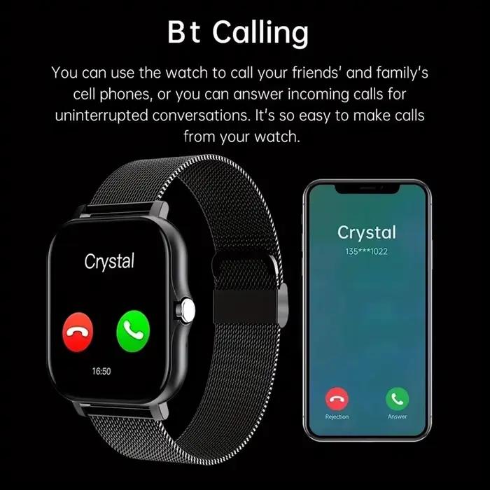 LAXASFIT 2025 nouvelle montre intelligente pour hommes femmes cadeau plein écran tactile sport Fitness