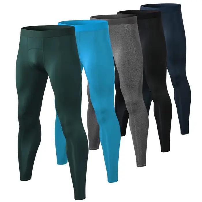Leggings de course pour hommes pantalons de Sport de Fitness de gymnastique à séchage rapide entraînement Jogging