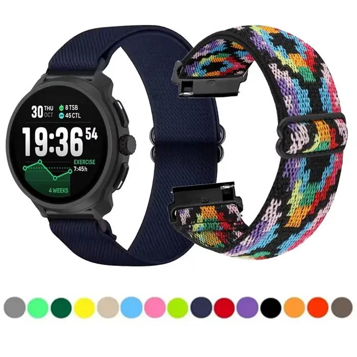 Bracelet à boucle en Nylon 20/22mm, pour COROS APEX 4 42mm PACE 3, bracelet respirant pour le sport, pour CMF 3 Pro, pour Suunto Run/Vertical 2 Race 2