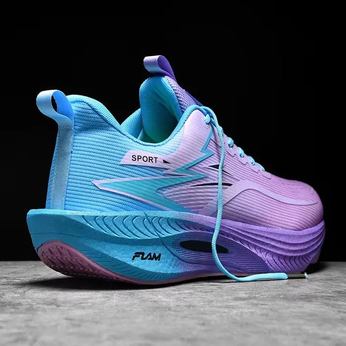 Chaussures de course pour femmes grandes tailles avec technologie de plaque en carbone