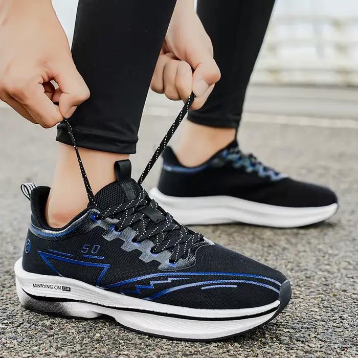 Chaussures de course d'été pour hommes avec plaque en carbone