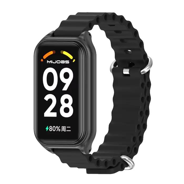 Bracelet en silicone pour Xiaomi Smart Band 8 9 Active Strap avec ajustement facile pour homme et femme pour entraînement intense et activités quotidiennes