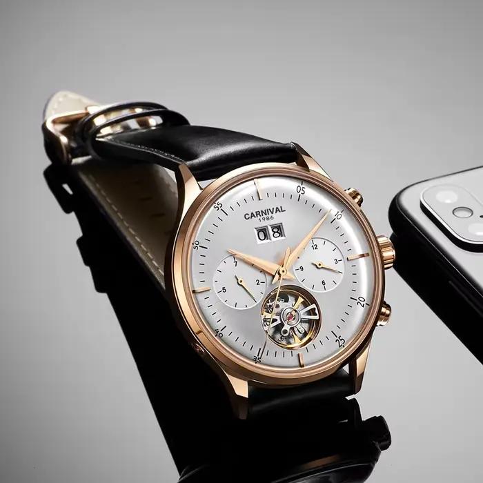 Montre carnaval mécanique robe montres pour hommes marques de luxe saphir automatique