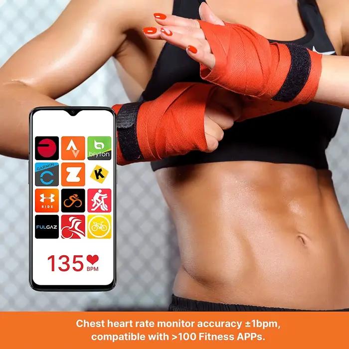 Fitcent-Ceinture avec capteur de fréquence cardiaque