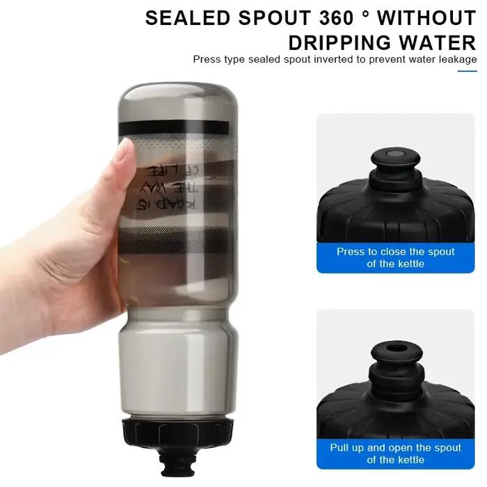 RIDERACE bouteille d'eau de vélo 750ML PP5 en plastique pour la course en plein air escalade sport tasse à presser