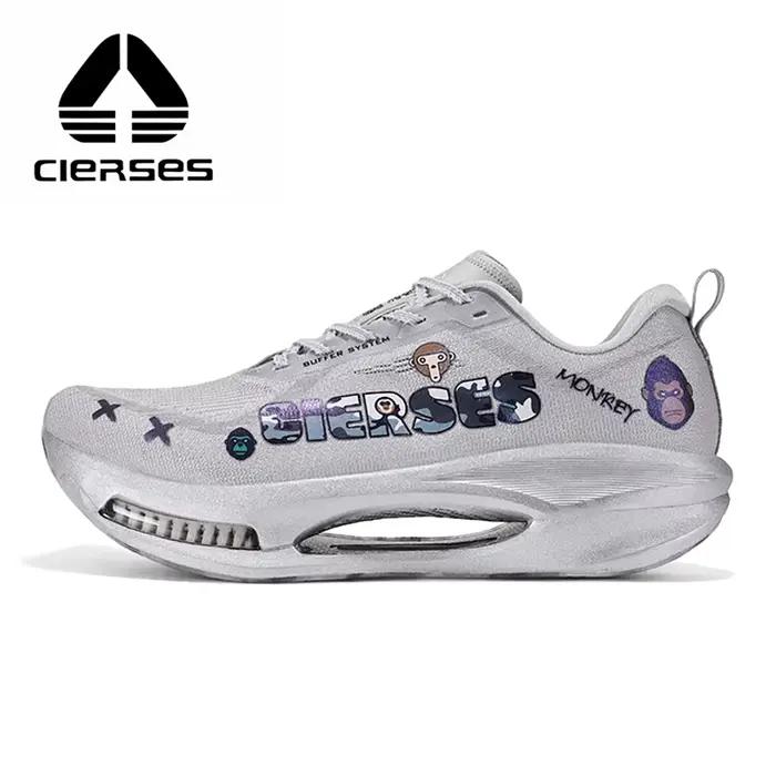 Chaussures de course CIERSES Air Cushion Full Palm Carbon Plate pour hommes
