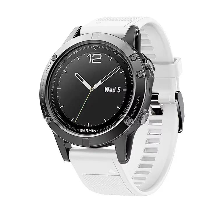 Bracelet de montre bracelet de remplacement pour Garmin 26mm 20mm 22mm pour Garmin Fenix 3/3 HR/5/5 Plus/5S bracelet de montre en Silicone pour Sport de plein air