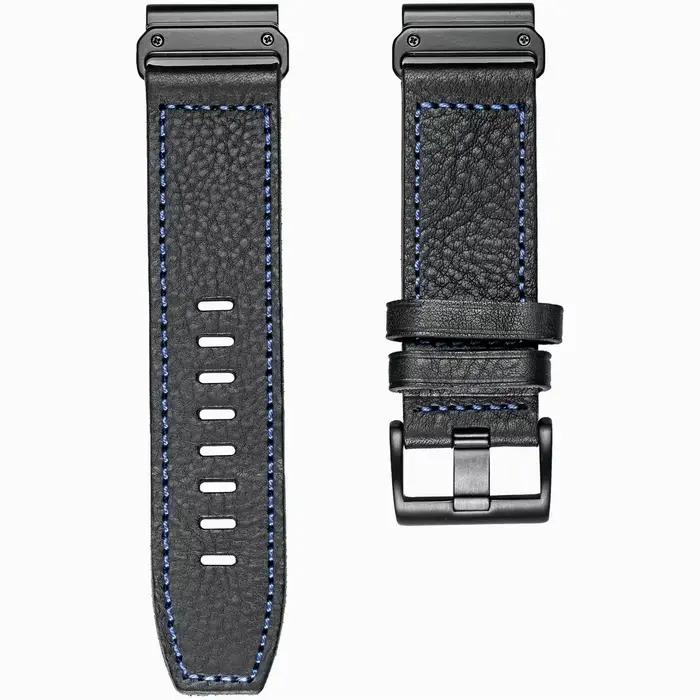 Hemsut bracelet de montre en cuir pour Garmin