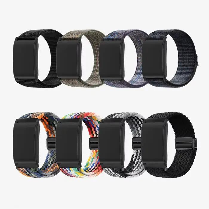 Bracelet de montre en nylon tressé pour WHOOP 5.0/4.0/3.0, bracelet doux au toucher avec fermoir magnétique, respirant, pour homme et femme, idéal pour occasions quotidiennes et spéciales