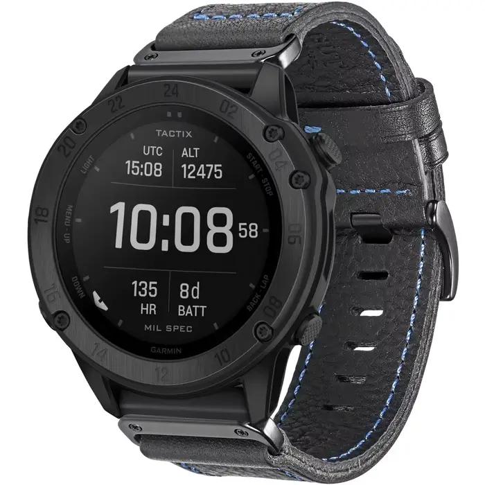 Bracelet de montre en cuir de vachette pour Garmin