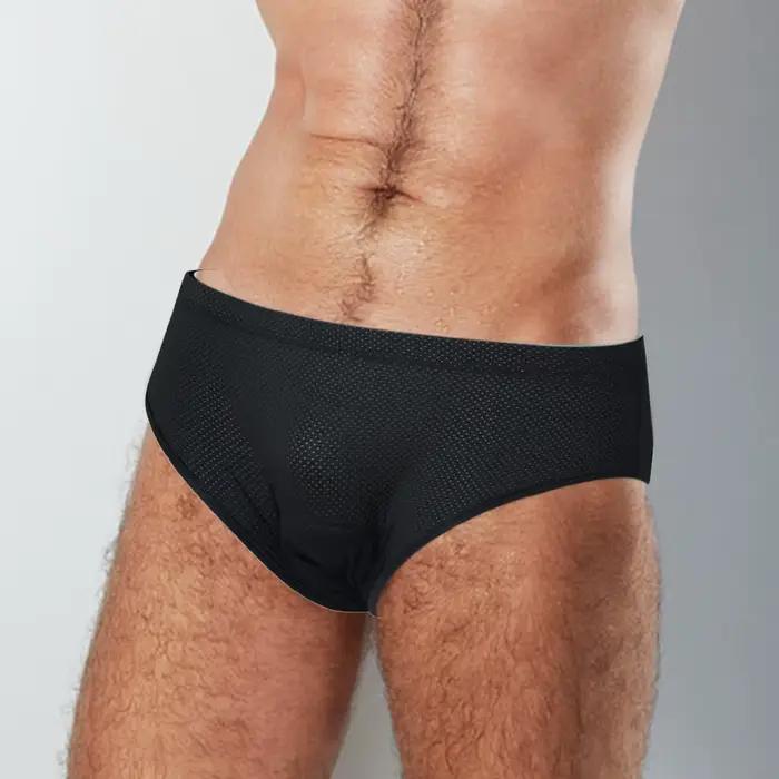 Slip respirant et rembourré pour homme, sous-vêtement de vélo