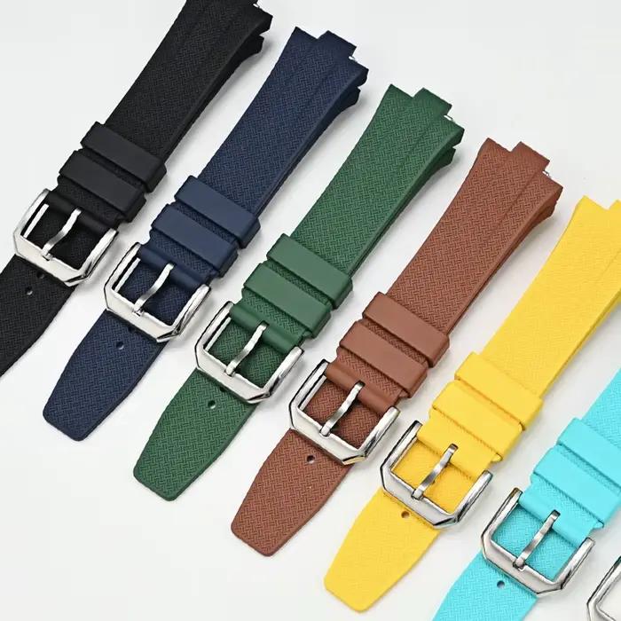 FKM Bracelet de montre en caoutchouc fluoré pour Citizen TSUYOSA Collection NJ0150 NJ0151ME bracelets