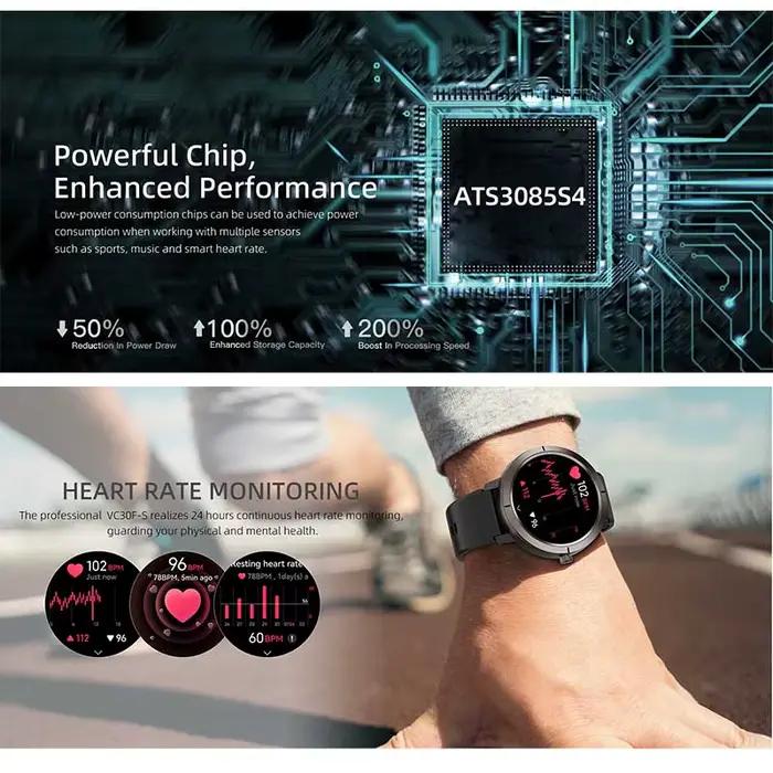 Montre connectée GPS 2026 AMOLED 1.32 HD avec appels Bluetooth