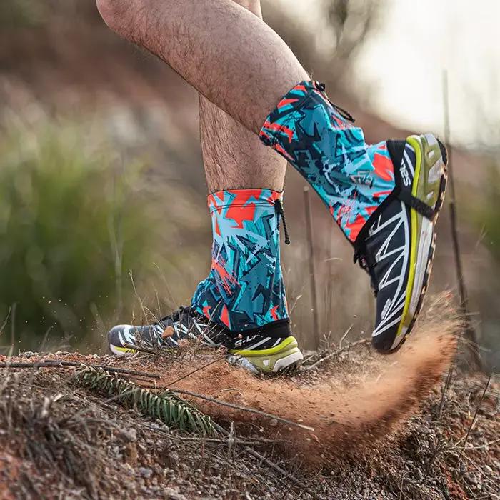AONIJIE Gaiters de course à pied anti-sable avec cordon de serrage