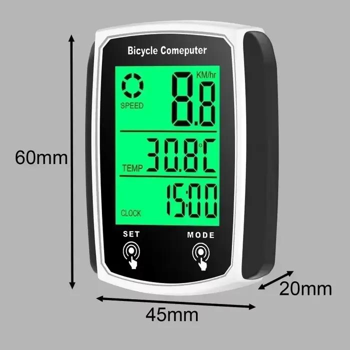 Ordinateur de vélo filaire LED compteur de vitesse de vélo numérique odomètre écran tactile ordinateur de cyclisme étanche avec rétro-éclairage