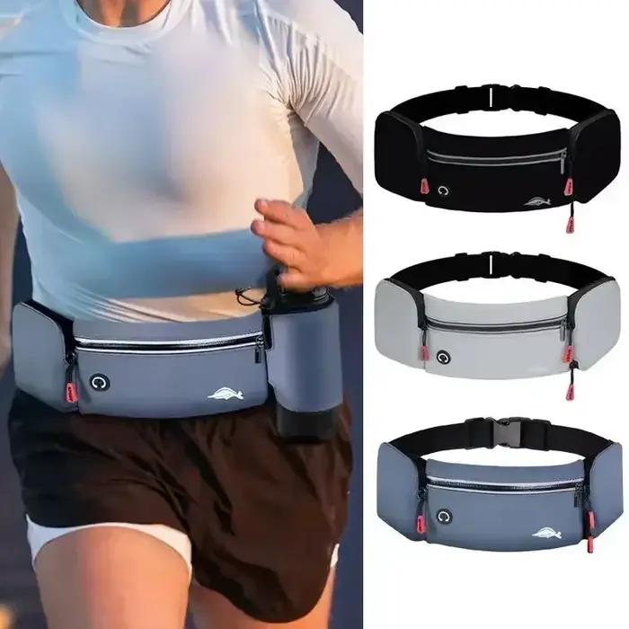 Sac banane de sport pour hommes et femmes, kit de fitness Marathon en plein air, sac bouilloire multifonctionnel, ceinture de course étanche, sac pour téléphone