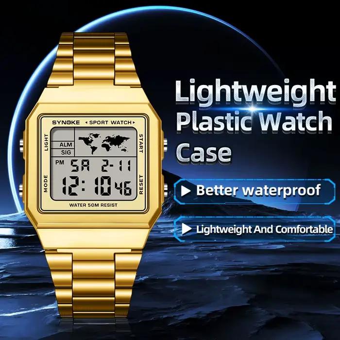 Montres de sport DNono en acier inoxydable pour hommes