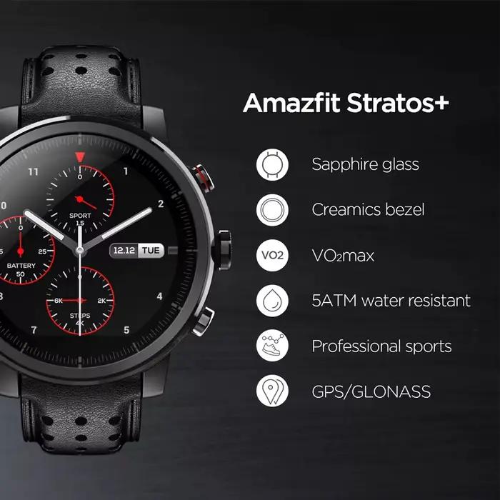 Amazfit-Montre de sport connectée Stratos 2 pour Android et iPhone 5iko