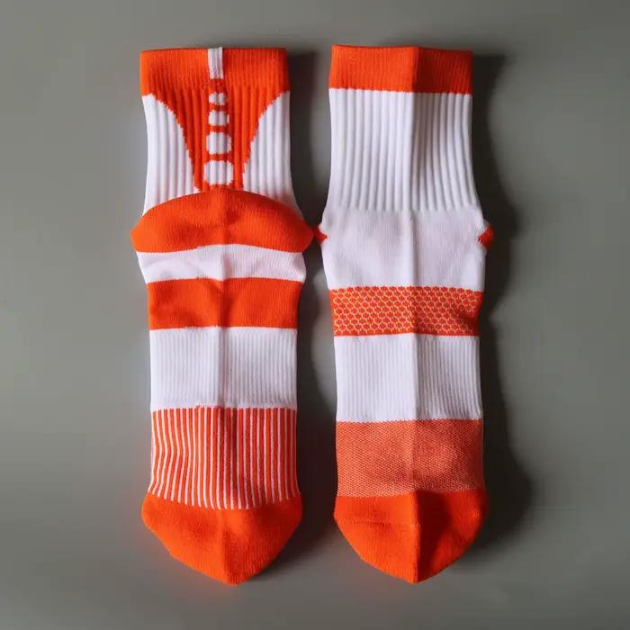 Chaussettes de course automne hiver homme Nylon Marathon basket-ball sport quart chaussette