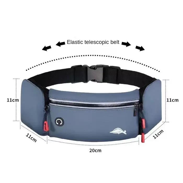 Sac banane de sport pour hommes et femmes, kit de fitness Marathon en plein air, sac bouilloire multifonctionnel, ceinture de course étanche, sac pour téléphone