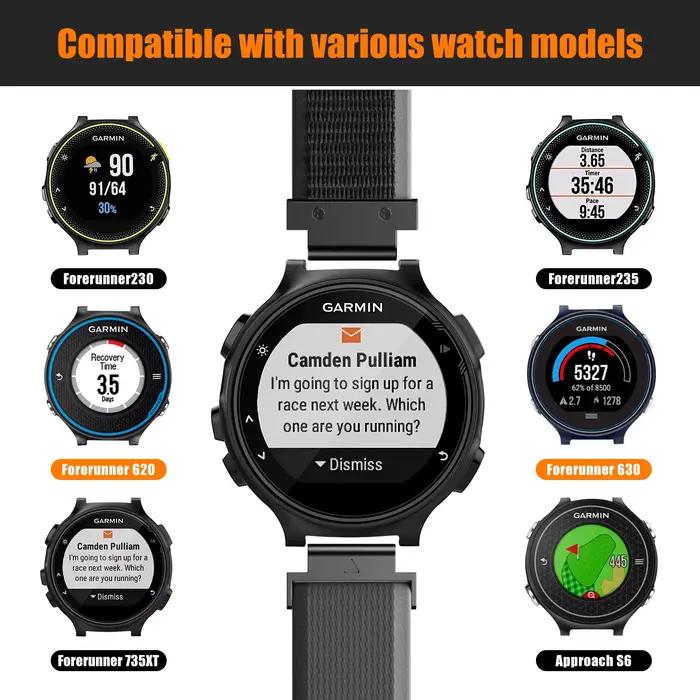 Nouveau Bracelet de Sport en Nylon pour Garmin Forerunner 735XT 735 230 235 620 630