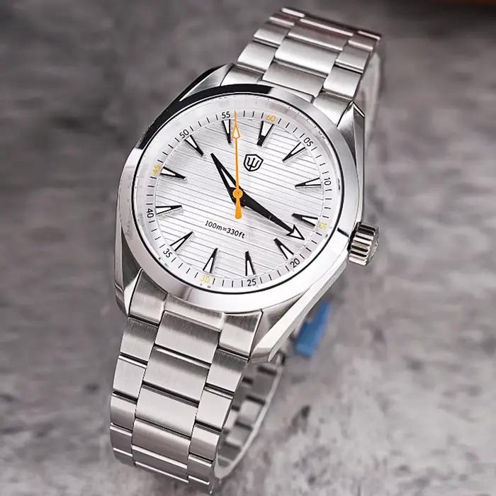 Watchdives WD0006 montre Vintage VH31 balayage deuxième mouvement dôme saphir cristal lumineux 10Bar étanche 38mm montres à Quartz